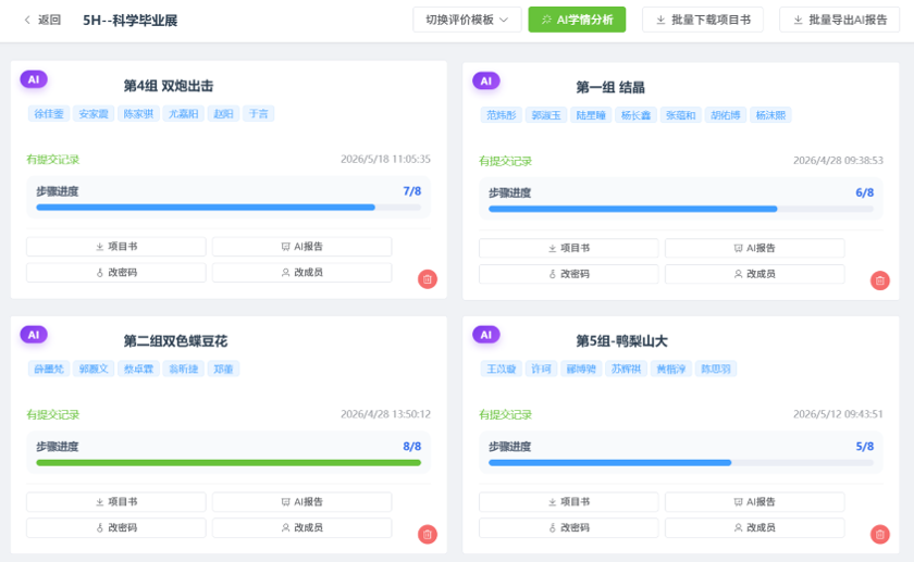STEAM AI PBL AI analysis screenshot